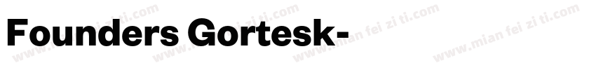 Founders Gortesk字体转换